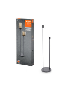 DECOR STICK FLOOR 2XE27 DARK GREY 