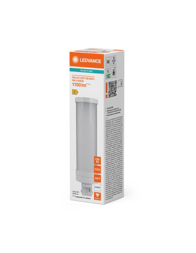 ŚWIETLÓWKA LED V DULUX LED T26 EM 9W 4000K neutralna biała GX24D-3 1000LM 