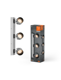 OPRAWA LED DECOR SPOT JUPITER 500MM 16.5W 3000K ciepła biała SILVER 3 SPOT 