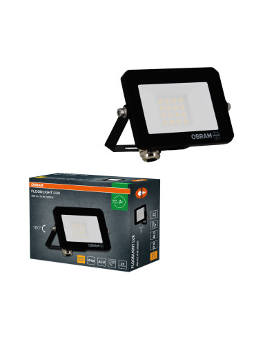 NAŚWIETLACZ FLOOD LED LUX 10W 3000K 900LM BK IP65 3Y 
