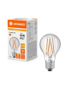 ŻARÓWKA LED S LED DS S CLA40 FIL CL 4.9W 2700K ciepła biała  E27 470LM DAYLIGHT SENSOR 