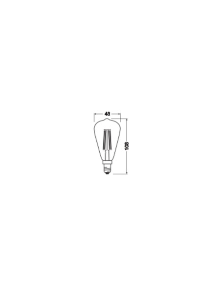 ŻARÓWKA LED 1906 VINTAGE LED EDISON GOLD32 DIM 4,8W 2200K E14 