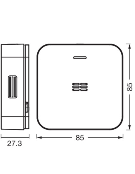 SMART+ WIFI CO DETECTOR czujnik wykrywający telenek węgla CO 
