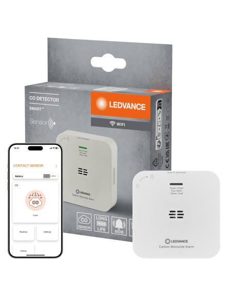 SMART+ WIFI CO DETECTOR czujnik wykrywający telenek węgla CO 