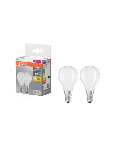  ŻARÓWKA LED  2-PAK LED BASE CLP40 4W 2700K ciepła biała E14 GL FR FS2 