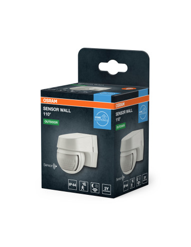 CZUJNIK SENSOR WALL 110DEG IP44 WT ŚWIATŁA I RUCHU 