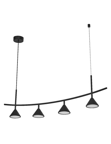 OPRAWA SUFITOWA DECOR FUJI 4XPENDANT LINEAR 16W 930 1320LM BK 5Y 