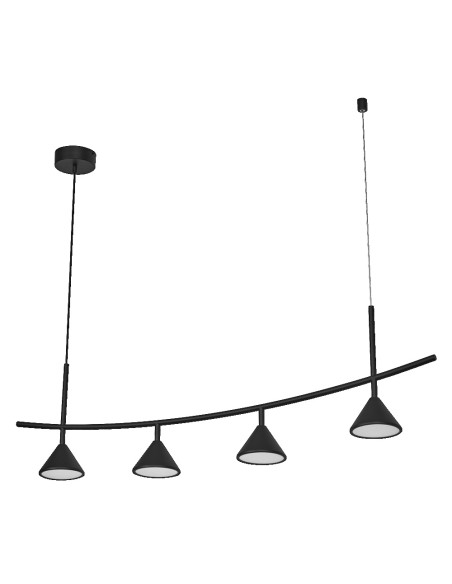 OPRAWA SUFITOWA DECOR FUJI 4XPENDANT LINEAR 16W 930 1320LM BK 5Y 