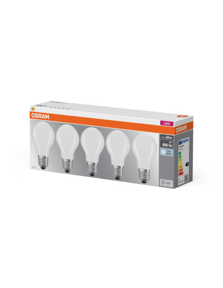  ŻARÓWKA LED  5-PAK LED BASE CLA60 6.5W 4000K neutralna biała E27 GL FR FS5 