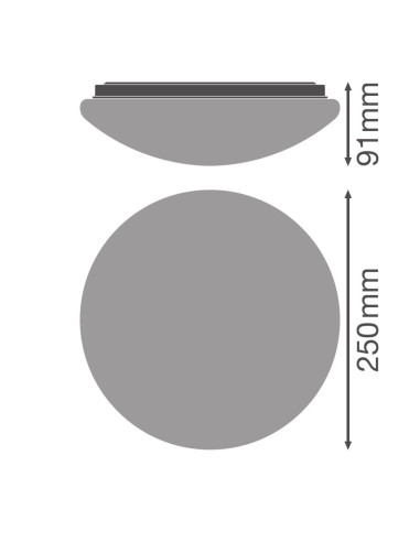 PLAFON LED CEILING  ESSENTIAL 250 E27 WT 