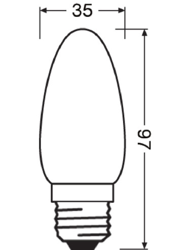 ŻARÓWKA LED SUPERSTAR RF CLB40 DIM 4,8W 2700K ciepła biała E27 470LM GL FR  