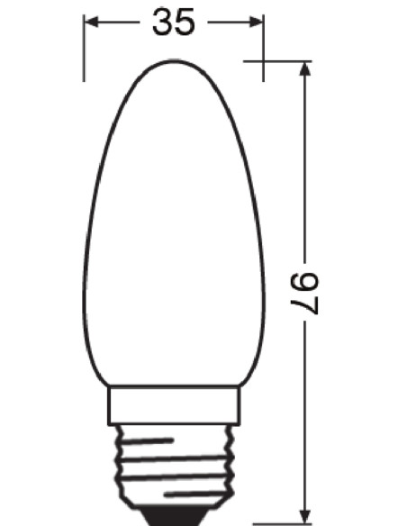 ŻARÓWKA LED SUPERSTAR RF CLB40 DIM 4,8W 2700K ciepła biała E27 470LM GL FR  