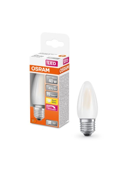 ŻARÓWKA LED SUPERSTAR RF CLB40 DIM 4,8W 2700K ciepła biała E27 470LM GL FR  