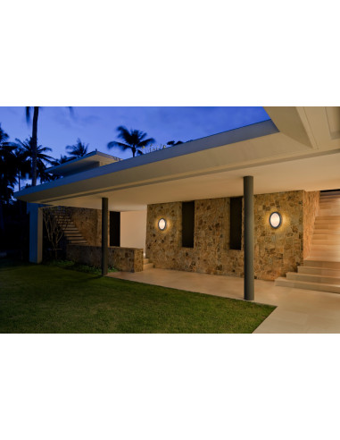 KINKIET ZEWNĘTRZNY ENDURA CLASSIC IP65 ORBI E27 WALL DARK GRAY