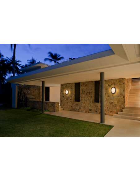 KINKIET ZEWNĘTRZNY ENDURA CLASSIC IP65 ORBI E27 WALL DARK GRAY