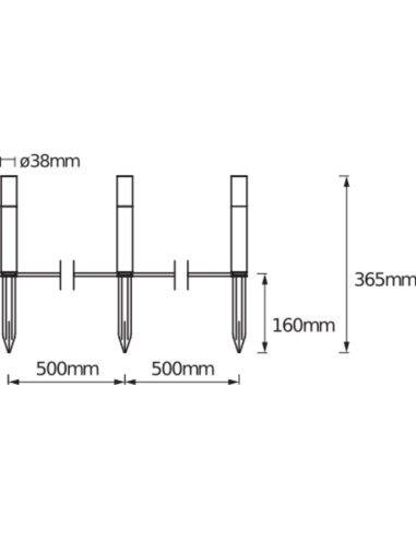 OPRAWA SMART WIFI GARDEN POLE 3P EXT RGBW 3,1W 110LM 