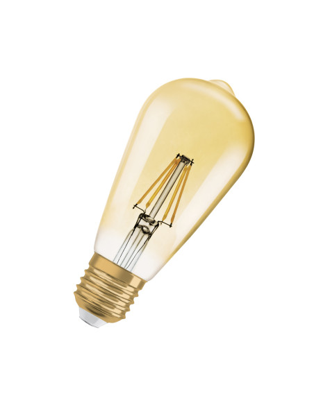 ŻARÓWKA LED 2-PAK 1906 VINTAGE LED EDISON GOLD55 DIM 6,5W 2400K E27 725LM 