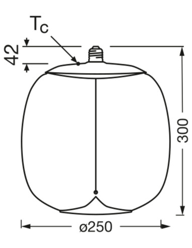 ŻARÓWKA LED 1906 VINTAGE LED MAGNETIC BIG OVAL SMOKE10 FIL 4W 1800K 100LM E27 