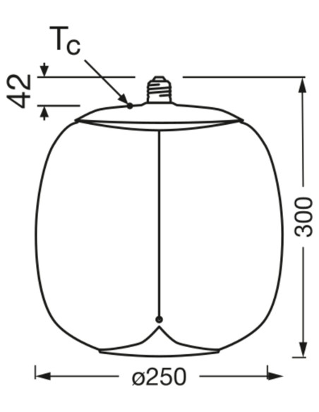 ŻARÓWKA LED 1906 VINTAGE LED MAGNETIC BIG OVAL SMOKE10 FIL 4W 1800K 100LM E27 