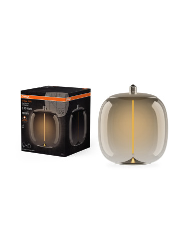 ŻARÓWKA LED 1906 VINTAGE LED MAGNETIC BIG OVAL SMOKE10 FIL 4W 1800K 100LM E27 