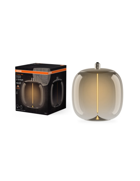 ŻARÓWKA LED 1906 VINTAGE LED MAGNETIC BIG OVAL SMOKE10 FIL 4W 1800K 100LM E27 