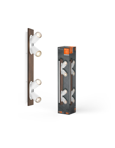 OPRAWA SUFITOWA LED DECOR SPOT MERCURY DIM 4X3.4W 2700K ciepła biała GU10 WT 