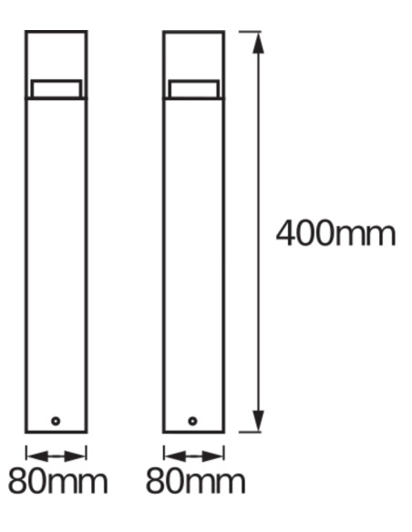 SŁUPEK OGRODOWY ENDURA STYLE CRYSTAL 40CM POST 4.5W 3000K 400LM 