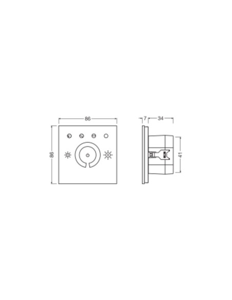 STEROWNIK DOTYKOWY MCU TOUCH DALI-2 STEROWNI  DO 25 LAMP   