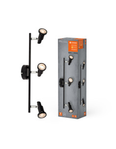 OPRAWA SUFITOWA PUNKTOWA LED SPOT GU10 3X3,4W 2700K ciepła biała DIM 690LM 230V CZARNA 