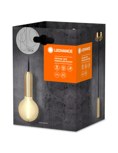 ZAWIESIE 1906 PENDULUM ROUND E27 GD GOLD 