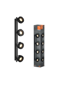 OPRAWA SUFITOWA LED DECOR SPOT VENUS 695 4X5.2W 3000K ciepła biała BK 