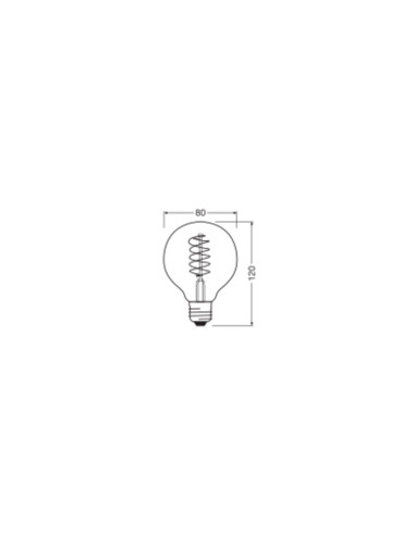 ŻARÓWKA LED 2-PAK 1906 VINTAGE LED GLOBE80 DIM GOLD37 4,8W/822 SFIL 420LM E27 
