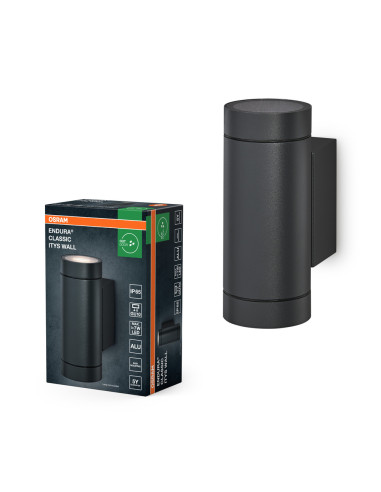 KINKIET ZEWNĘTRZNY ENDURA CLASSIC IP65 ITYS GU10 WALL DARK GRAY