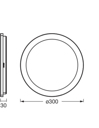 PLAFON ŁAZIENKOWY LED ORBIS DISC 30CM 22W CLICK CCT IP44 WOOD DECOR 