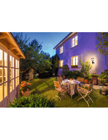 KINKIET ZEWNĘTRZNY SOLAR ENDURA STYLE BOUQUET WALL SENSOR 6W 550LM BLACK 