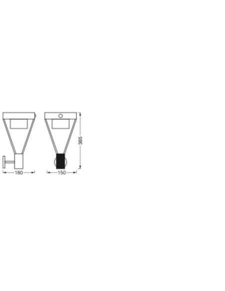 KINKIET ZEWNĘTRZNY SOLAR ENDURA STYLE BOUQUET WALL SENSOR 6W 550LM BLACK 