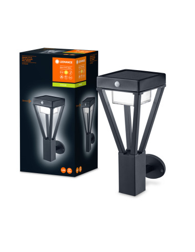 KINKIET ZEWNĘTRZNY SOLAR ENDURA STYLE BOUQUET WALL SENSOR 6W 550LM BLACK 