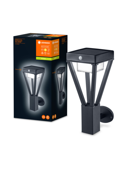 KINKIET ZEWNĘTRZNY SOLAR ENDURA STYLE BOUQUET WALL SENSOR 6W 550LM BLACK 