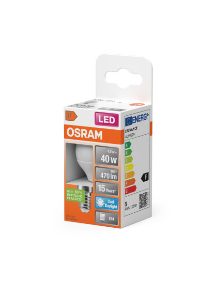 ŻARÓWKA LED STAR CLP40 FR 5W 6500K zimna biała E14 470LM PLASTIC 