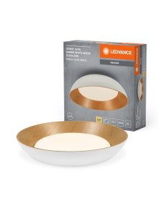 PLAFON LED ORBIS ALVA 505MM 36W 3000K ciepła biała CLICK DIM WHITE AND WOOD DECOR 