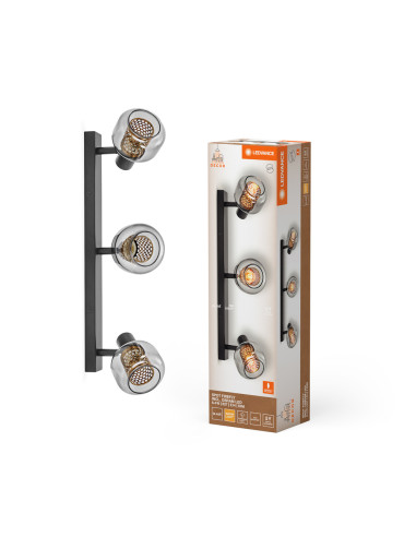 OPRAWA SUFITOWA LED DECOR SPOT FIREFLY DIM 3X2.8W 2700K ciepła biała E14 BK 