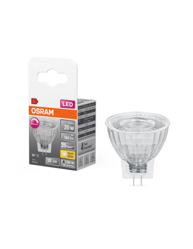 ŻARÓWKA LED SUPERSTAR MR11 DIM 20 2,8W 2700K ciepła biała CRI90  184LM 12V 36° GU4 