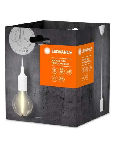 ZAWIESIE 1906 PENDULUM BELL E27 WT WHITE 