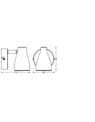OPRAWA SUFITOWA PUNKTOWA LED SPOT PEAR 1X4.3W 2700K CIEPŁA BIAŁA GU10 WHITE 