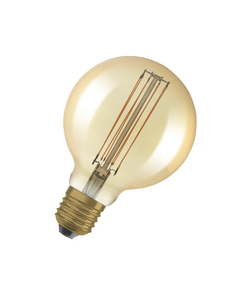 ŻARÓWKA LED 1906 VINTAGE LED GLOB95 DIM 60 8,8W/822 230V FIL GOLD 806LM E27 