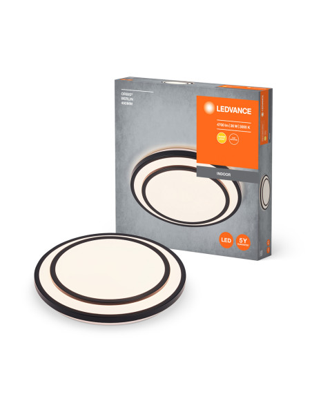 PLAFON LED ORBIS BERLIN 490 36W 3000K ciepła biała BK 
