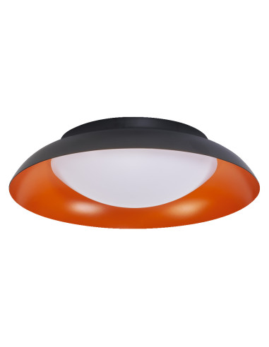 PLAFON LED ORBIS PLATE 310MM 19W 3000K ciepła biała CLICK DIM BLACK AND ORANGE 