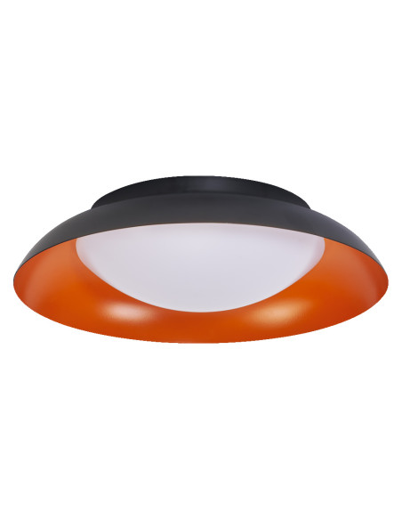 PLAFON LED ORBIS PLATE 310MM 19W 3000K ciepła biała CLICK DIM BLACK AND ORANGE 