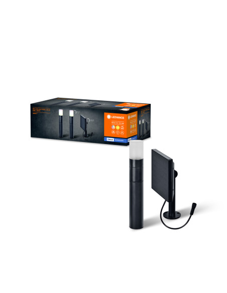 OPRAWA SMART OUTDOOR BT SOLAR BOLLARD SPOT PANEL RGBW 