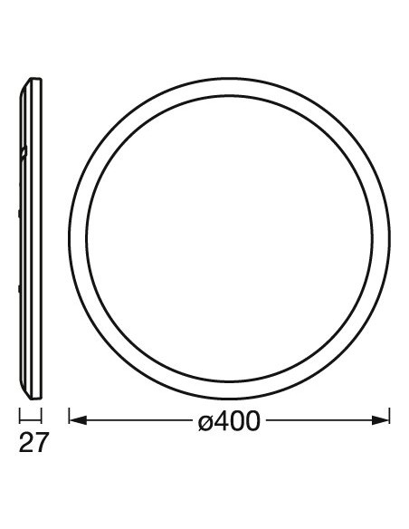 PLAFON LED ORBIS ULTRA SLIM 400 22W 3000K ciepła biała CLICK DIM WT 